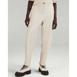 Lululemon Light Utilitech Cargo Pocket High-Rise Pant Natural Ivory Barrel 27